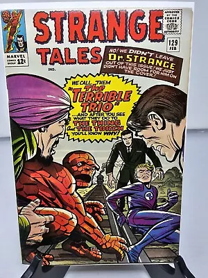 Buy STRANGE TALES #129- Marvel 1965 Terrible Trio Human Torch Thing Beautiful Book  • 47.96£