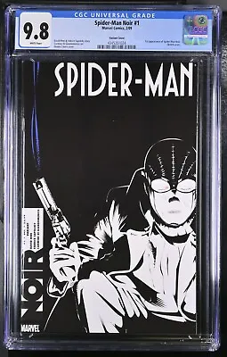 Buy Spider-Man Noir 1 (CGC 9.8) 1st Appearance Sketch Cover Variant 2009 Marvel V102 • 278.05£