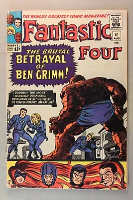 Buy The Fantastic Four #41 *1965*  The Brutal Betrayal Of Ben Grimm!  Low Grade • 13.59£