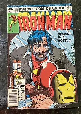 Buy Iron Man #128  Demon In A Bottle  Marvel Comics 1979 - VG • 47.56£