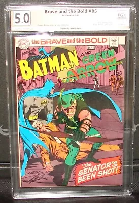 Buy BRAVE AND THE BOLD #85 5.0 PGX Not CGC SIGNED NEAL ADAMS! 1st New Arrow Costume! • 236.62£