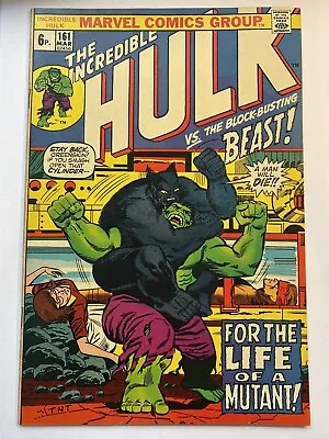 Buy INCREDIBLE HULK, THE #161 Marvel THE BEAST 1973 High Grade VF UK Price  • 24.95£