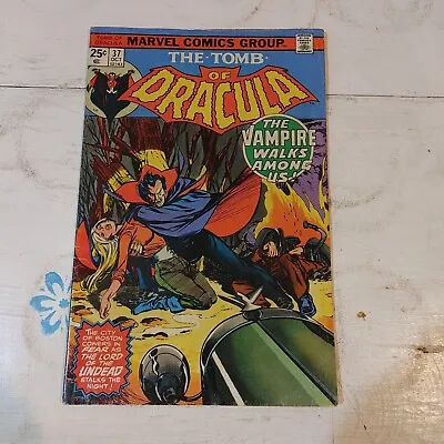Buy The-Tomb Of Dracula The Vampire Walks Among Us! Comic Book #37 1975 • 20.78£
