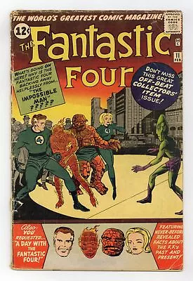 Buy Fantastic Four #11 GD 2.0 1963 • 161.29£