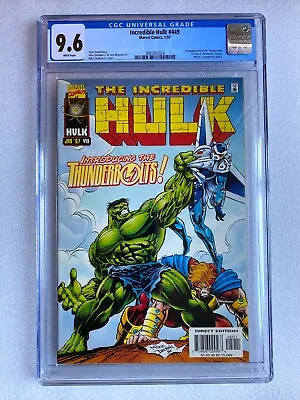 Buy Incredible Hulk #449 Cgc 9.6 1st Appearance Thunderbolts White Pages Mcu Movie • 299.99£