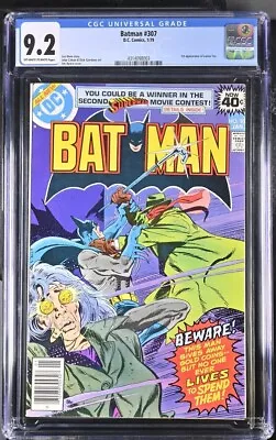 Buy Batman #307 | CGC 9.2 | Newsstand | 1st Appearance Of Lucius Fox! | DC 1979 • 106.73£
