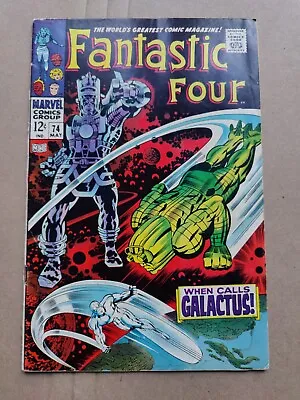 Buy Fantastic Four 74 Galactus Silver Surfer Jack Kirby Low Grade GD+ Water Damage  • 22.92£