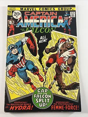 Buy Captain America #144 (1971) Debut Of New Falcon Costume | Marvel Comics • 23.83£