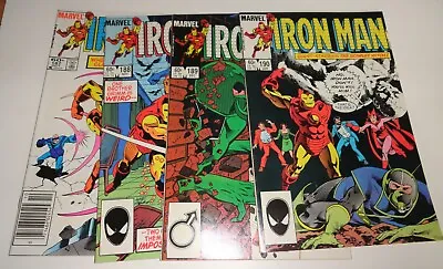 Buy Iron-man #187,188,189,190 Nm 9.4 White Pages • 24.63£