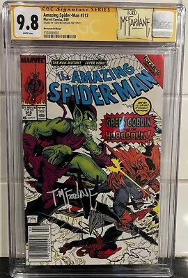 Buy Amazing Spider-Man #312 CGC 9.8 SS Todd McFarlane Newsstand Edition Custom Label • 679.59£