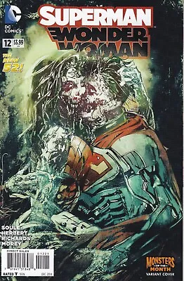 Buy SUPERMAN/WONDER WOMAN #12 - New 52 - Monsters VARIANT Cover • 5.99£