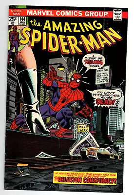 Buy Amazing Spider-Man #144 - 1st Full Gwen Stacy Clone - KEY - MVS - 1975 - VF+ • 27.67£