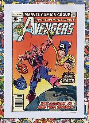 Buy Avengers #172 - Jun 1978 - Hawkeye Rejoins The Avengers! - Nm- (9.2) Cents Copy! • 16.99£