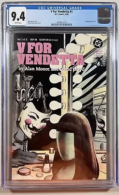 Buy V For Vendetta 1 (DC, 1988)  CGC 9.4 WP • 79.05£