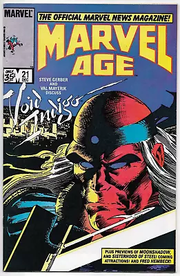 Buy Marvel Age #21 Marvel Comics Shooter Gerber Mayerik VFN 1984 • 5.50£