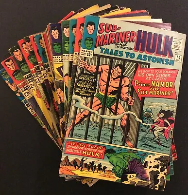 Buy TALES TO ASTONISH #70 - 91 Comics SUB-MARINER HULK Stan Lee 1st ABOMINATION #90 • 474.17£