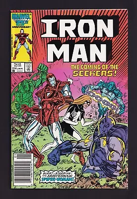 Buy Iron Man #214 Newsstand 1st Spider-Woman Post Secret Wars Marvel 1987 • 4.74£