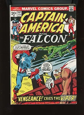 Buy 1973 Marvel,   Captain America   # 157, Key, 1st Viper Appearance, FN/VF, BX95 • 14.18£