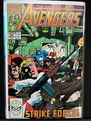 Buy Avengers #321 (Aug. 90') Crossing Line Part 3 (of 6) White Vision Marvel Low GD • 1.57£