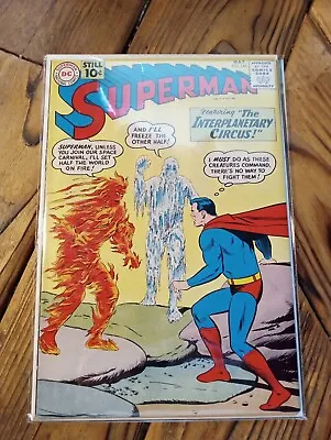 Buy SUPERMAN No. 145 (1961) HIGH GRADE 🔥 FIREMAN-ICEMAN APPEARANCE ~10 ¢ GOODNESS  • 79.95£