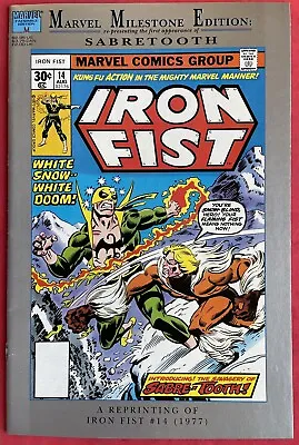 Buy Iron Fist #14 Marvel Milestone Edition (1992) 1st Appearance Sabretooth Reprint • 6.99£