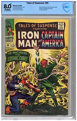 Buy Tales Of Suspense  # 80  CBCS  8.0   VF   Off Wht Pgs   8/66   Classic Red Skull • 190.67£