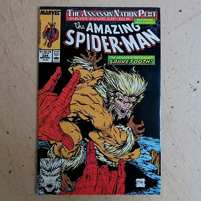 Buy Amazing Spider-Man 324 (1989) Captain America, Sabretooth App.Marvel A2 • 7.12£