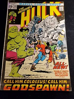 Buy The Incredible Hulk 145, Marvel Comics 1971, Trimpe Art, Retold Origin Story • 14.22£