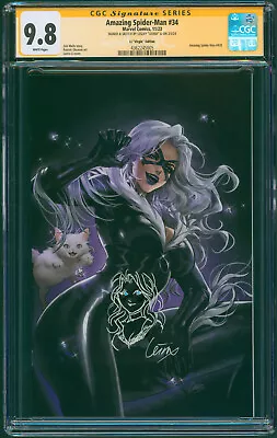 Buy Amazing Spider-man #34 Signed And Sketch Leirix Virgin Variant 9.8 CGC • 205.56£