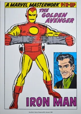 Buy IRON MAN The Golden Avenger Pin Up Print Marvel Tales Of Suspense 61 • 17.83£