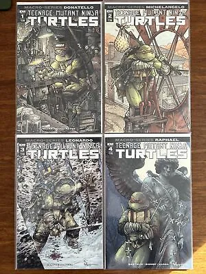 Buy IDW Teenage Mutant Ninja Turtles Macro Series 1 - 4 Complete Set Cover A Unread • 15£