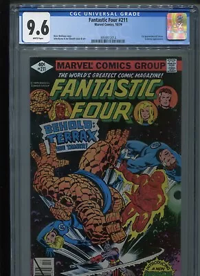 Buy Fantastic Four #211 (1979) CGC 9.6 [WHITE] 1st Appearance Of Terrax! John BYRNE • 80.06£