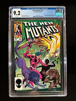 Buy New Mutants #16 CGC 9.2 (1984) - 1st App Of Thunderbird II (James Proudstar) • 27.59£