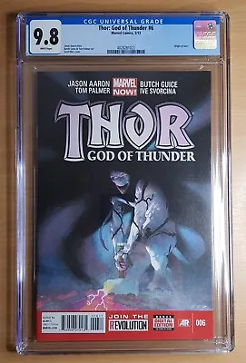 Buy Thor God Of Thunder #6 - Cgc 9.8 - Origin Of Gorr - Love & Thunder Movie - 2013 • 247.50£