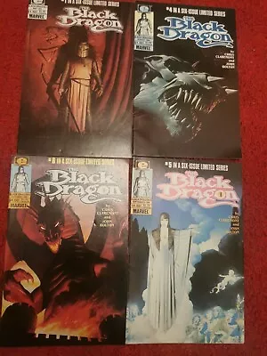 Buy Marvel Comics X 4 The Black Dragon Nos 1,4,5,6 All Great Condition • 20£