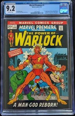 Buy Marvel Premiere (1972) #1 CGC 9.2 1st Appearance Of Him - Adam Warlock. • 651.68£