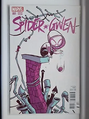 Buy Spider Gwen #1 (RARE Skottie Young Variant Cover, Marvel Comics) First Print • 15£