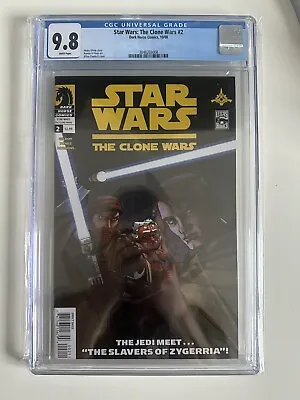 Buy Star Wars: The Clone Wars #2 CGC 9.8 2nd App Ahsoka Tano Dark Horse • 239.99£