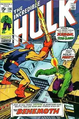 Buy Incredible Hulk, The #136 VG; Marvel | Low Grade - Roy Thomas Herb Trimpe - We C • 12.64£