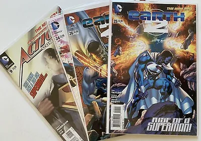 Buy Earth 2 Val-Zod Comic Book Lot (4) Earth 2 #s 24 25 26 Action Comics 9 Cal Ellis • 39.53£