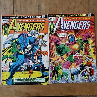 Buy Avengers #129 #107 Bronze Age Kang The Conqueror 1st App Amenhotep MVS 88 Intact • 22.14£