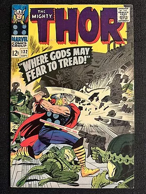 Buy Marvel Comics The Mighty Thor #132 1st Appearance Of Ego The Living Planet 1966 • 23.75£