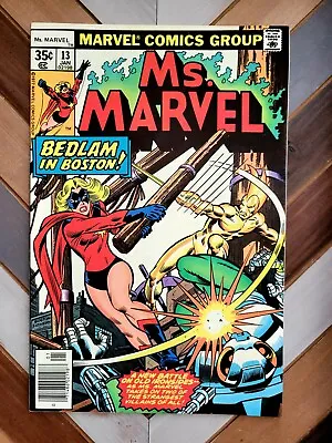 Buy Ms Marvel #13 VF (Marvel 1977) 1st Solo Series Danvers, 1st Sapper, Golden Blade • 11.98£