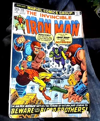 Buy THE IRON MAN #55 (Feb.1973) Comic Marvel 1st Appearance Of Thanos + Drax • 199£