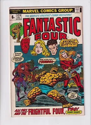 Buy Fantastic Four (1961) # 129 UK Price (6.0-FN) (2001283) 1st Thundra 1972 • 27£
