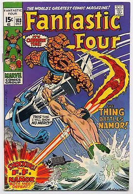 Buy Fantastic Four 103 VF- 7.5 1970 Sub-Mariner John Romita 2nd Agatha Harkness • 39.59£