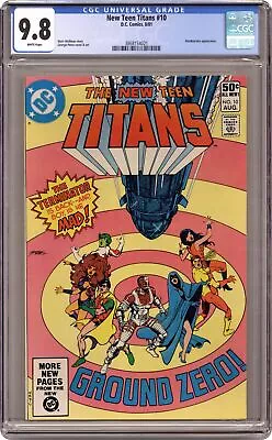 Buy New Teen Titans #10D CGC 9.8 1981 3868154021 • 90.92£