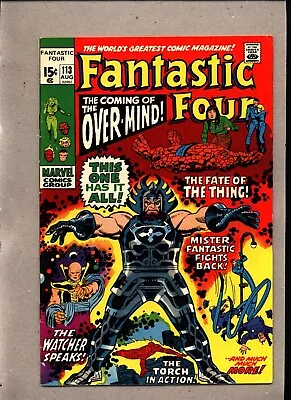 Buy Fantastic Four #113_august 1971_very Fine Minus_ The Coming Of The Over-mind ! • 3.20£