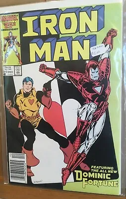 Buy Iron Man #213, VF/NM, Dominic Fortune, Iron Monger, Kyle Baker, 1986, Marvel  • 3.16£