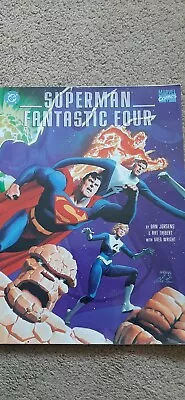 Buy Superman Fantastic Four Softcover Oversized Marvel DC Comics Magazine 1999 Rare • 45£